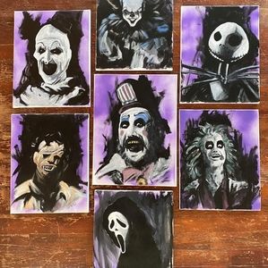 #1-7 Purple Series-spray paint and acrylic on stretched canvas